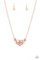 Paparazzi Lavishly Loaded - Iridescent Necklace Copper Box 11