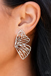 Paparazzi Butterfly Frills - Exclusive Earrings Silver Box 11