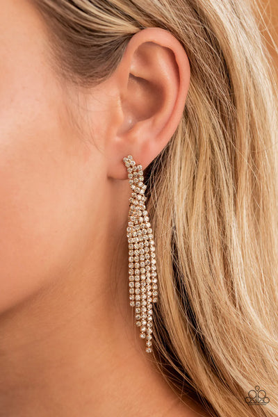 Paparazzi Cosmic Candescence - Exclusive Earrings Gold Box 11