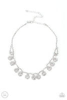 Paparazzi Princess Prominence - Choker Necklace White Exclusive Box 11