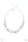 Paparazzi Princess Prominence - Choker Necklace White Exclusive Box 11