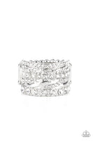 Paparazzi Exclusive Elegance - Exclusive Ring White Box 48