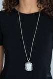 Paparazzi Let Your HEIR Down - Necklace White Box 7