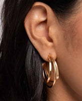 Paparazzi Curly Charisma - Hoop Earrings Gold Fashion Fix Exclusive Box 5