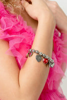 Paparazzi Charming Crush - Bracelet Red LOP Exclusive Box 115