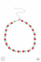 Paparazzi SEED Limit - Necklace Pink Choker Fashion Fix Exclusive Box 64