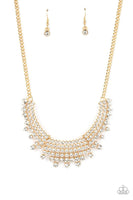 Paparazzi Shimmering Song - Necklace Gold LOP Exclusive Box 115