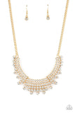 Paparazzi Shimmering Song - Necklace Gold LOP Exclusive Box 115