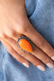 Paparazzi Down-to-Earth Essence - Ring Orange 2022 Convention Exclusive Box 64