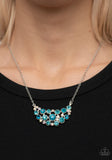 Paparazzi Effervescently Divine - Necklace Blue Fashion Fix Exclusive Box 142