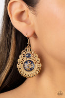 Paparazzi Welcoming Whimsey - Earrings Blue Fashion Fix Exclusive Box 142