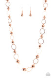 Paparazzi Metro Milestone - Necklace Copper Fashion Fix Exclusive Box 142