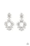 Paparazzi Leave Them Speechless - Earrings White LOP Exclusive Box 64