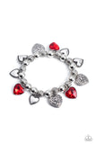 Paparazzi Charming Crush - Bracelet Red LOP Exclusive Box 115