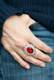 Paparazzi BAROQUE The Spell -  Ring Red Box 86