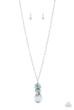 Paparazzi Crystal Cascade - Necklace Blue Box 82