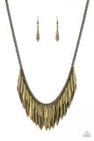 Paparazzi The Thrill-Seeker - Necklace Brass Box 71