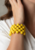 Paparazzi Tiki Tropicana - Bracelet Yellow Box 101