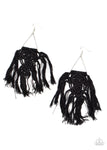 Paparazzi Modern Day Macrame - Earrings Black Box 78