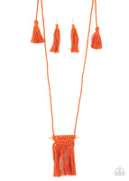 Paparazzi Between You and MACRAME - Necklace Orange Box 75