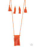 Paparazzi Between You and MACRAME - Necklace Orange Box 75