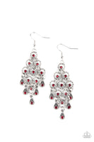 Paparazzi Chandelier Cameo - Earrings Red Box 70