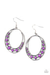 Paparazzi Crescent Cove - Earrings Purple Box 71