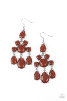 Paparazzi Afterglow Glamour - Earrings Brown Box 71