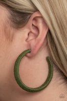 Paparazzi TWINE and Dine - Earrings Green Box 75