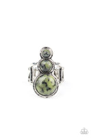 Paparazzi Marbled Magnificence - Ring Green Box 81