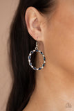 Paparazzi Crystal Circlets - Earrings Blue Box 81