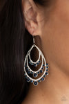 Paparazzi Break Out In TIERS - Earrings Blue Box 75
