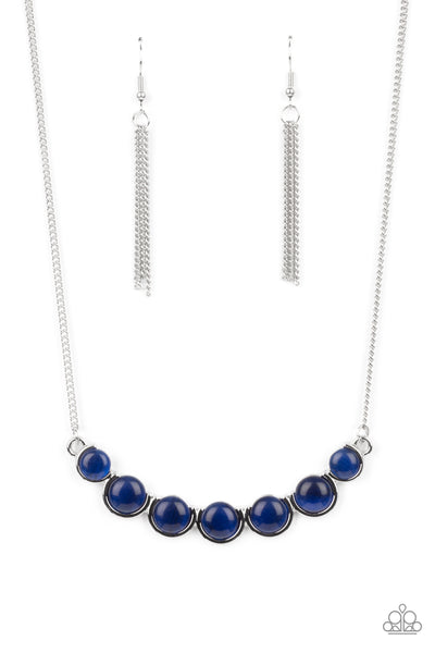 Paparazzi Serenely Scalloped - Necklace Blue Box 83