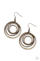 Paparazzi Spiraling Out of Control - Earrings Brass Box 81