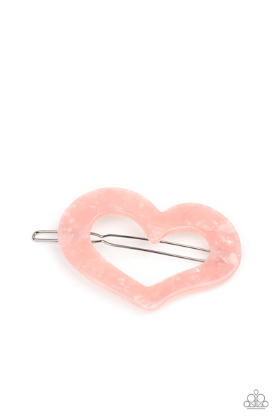 Paparazzi HEART Not to Love - Hair Clip Pink Box 78