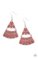 Paparazzi Desert Fiesta - Earrings Red Box 111