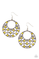 Paparazzi Garden Garnish - Earrings Yellow Box 78