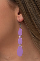 Paparazzi Rainbow Drops - Earrings Purple Box 90