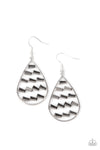 Paparazzi Glitzy Grit - Earrings Silver Box 103