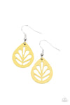 Paparazzi LEAF Yourself Wide Open - Earrings Yellow Box 84