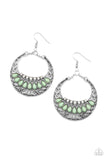 Paparazzi Crescent Couture - Earrings Green Box 90