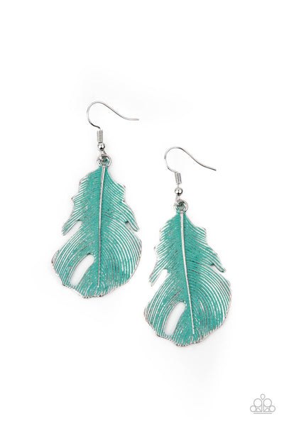 Paparazzi Heads QUILL Roll - Earrings Blue Box 95