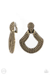 Paparazzi Better Buckle Up - Earrings Brass Box 88