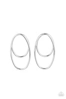 Paparazzi So OVAL-Dramatic - Earrings Silver Box 72