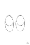 Paparazzi So OVAL-Dramatic - Earrings Silver Box 72