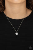 Paparazzi Pitter-Patter, Goes My Heart - Necklace Silver Box 93