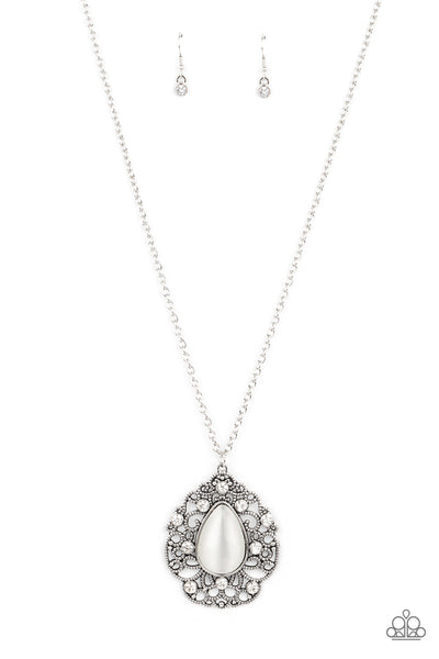 Paparazzi Bewitched Beam - Necklace White Box 64