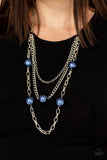 Paparazzi Thanks For The Compliment - Necklace Blue Box 72