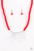 Paparazzi Icy Intimidation - Necklace Red Box 102