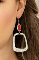 Paparazzi Material Girl Mod - Earrings Red Box 93